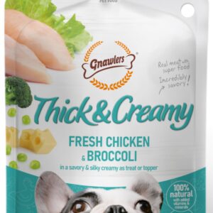 Gnawlers Thick & Creamy (100g) Fresh Chicken & Broccoli