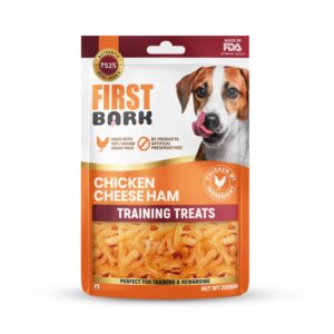 First Bark Jerky Chicken Cheese Ham (200g)