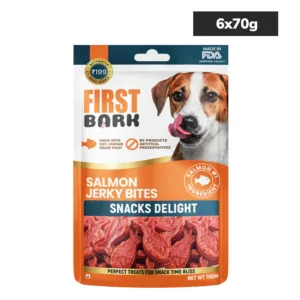 First Bark Jerky Salmon Jerky Bites
