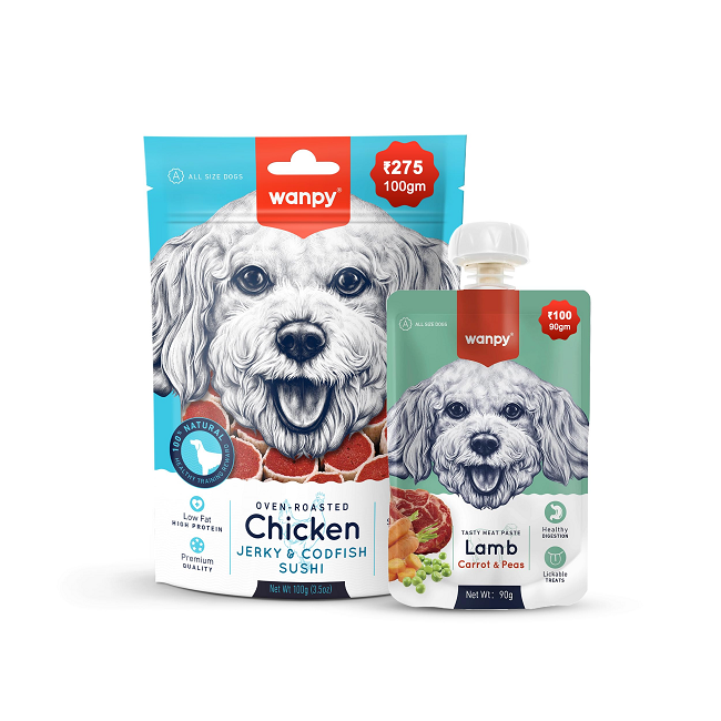 Wanpy For Chicken Jerky & Coldfish Sushi