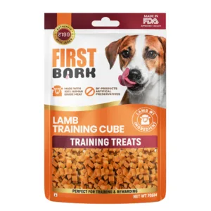 First Bark Jerky Lamb Training Cubes