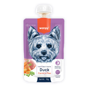 Wanpy Meat Paste for Dog Duck, Carrot & Peas