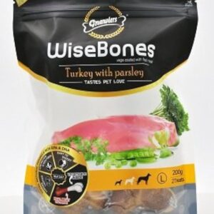 Wise Bone Turkey with Parsley (200g) Large (2Pcs.)