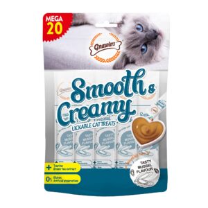 Cat Creamy Treat Pack of 20 Tubes Mussel